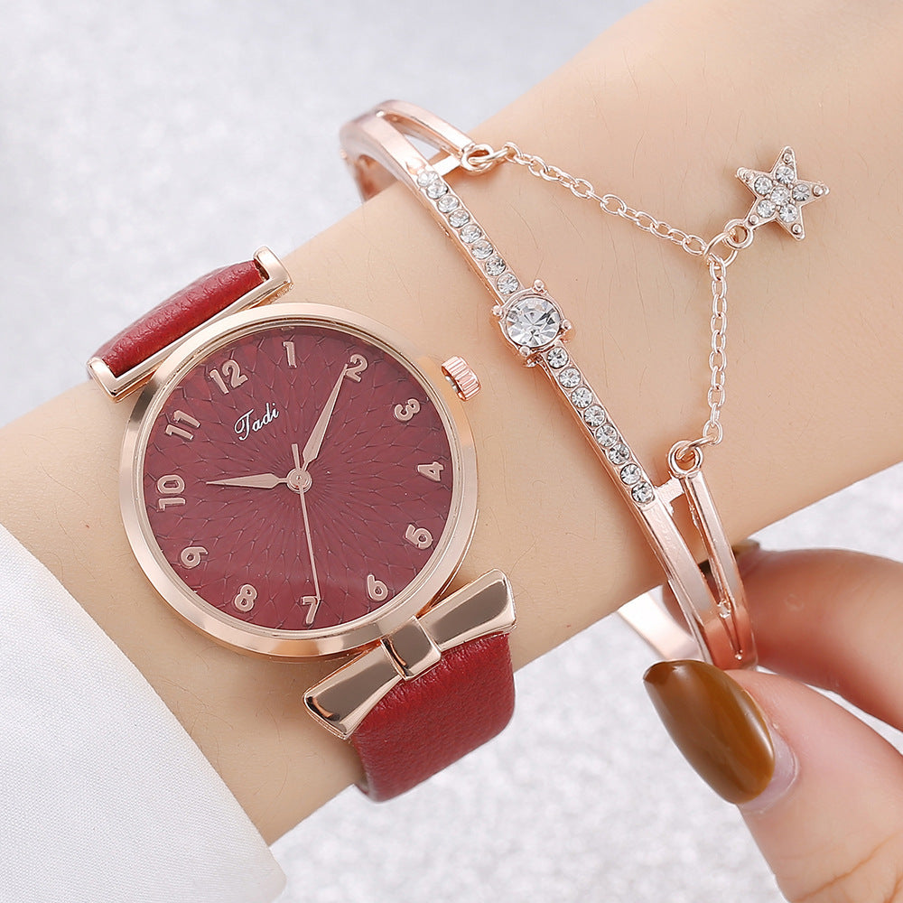Uhr Studentin Neue Uhr Set Mode Literal Drainage Produkt Armband Set Uhr
