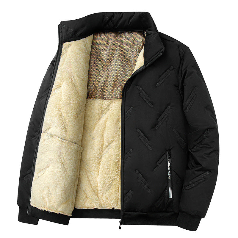 Nouveau Manteau en Coton au design Graphène, Veste Polaire Chaude et Épaisse pour l'Hiver, Vêtements Décontractés Tendance pour Hommes