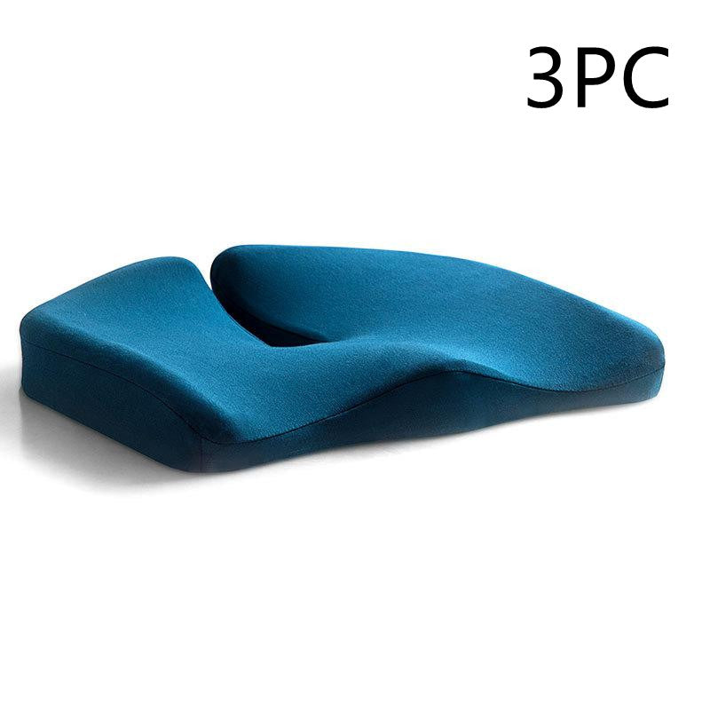Coussin de siège de décompression et oreiller lombaire de soutien dorsal en tissu respirant antidérapant et résistant à l'usure pour chaise de bureau