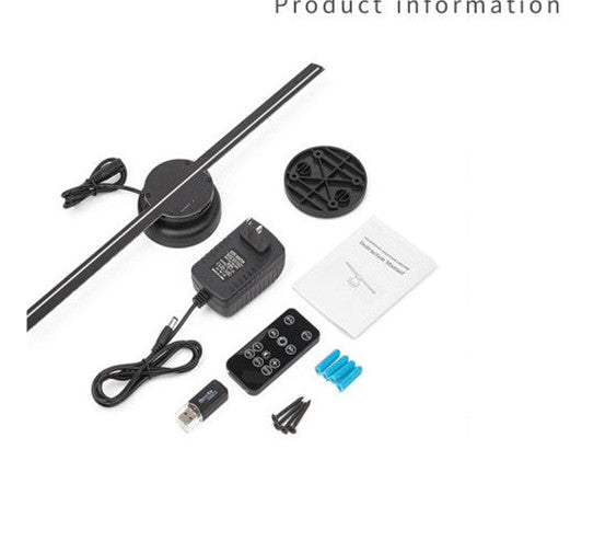 LED-Leuchtschild Licht Holografischer Projektor DIY-Lüfterbildschirm Video Bild 3D-Holografisches Licht Feiertagsdekoration