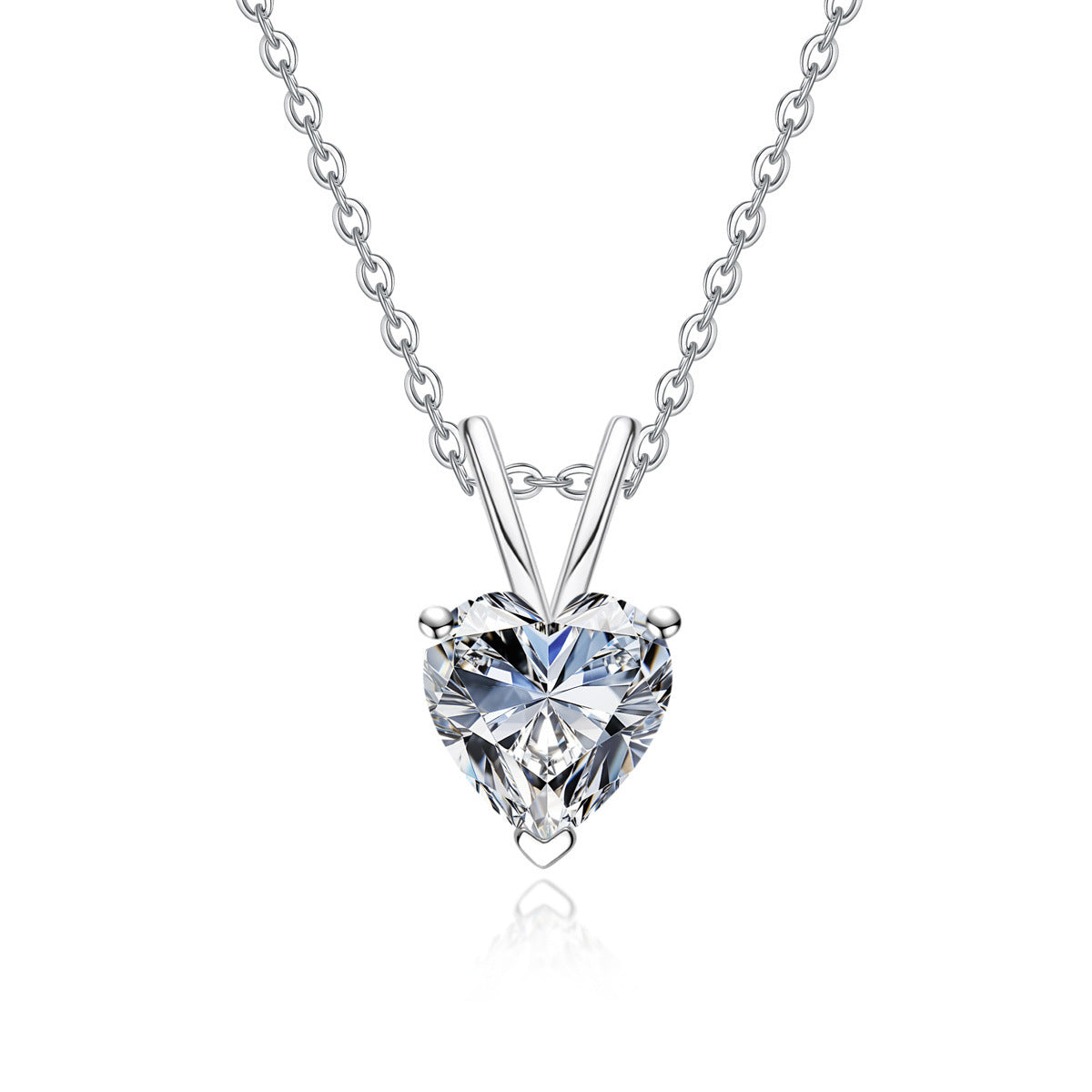 Moissanite 925 Sterling Silver Pendantlight Luxury Fashion-forward Necklace Accessory
