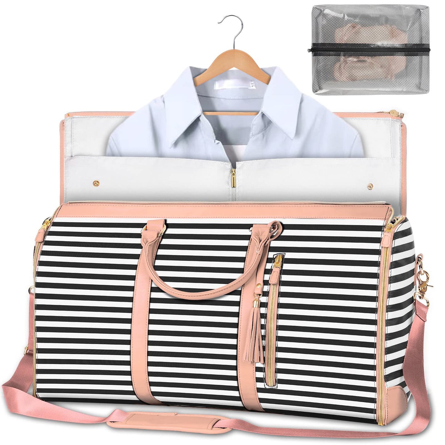 Sac de voyage grande capacité pour femme Sac à main Sac de costume pliant Sacs fourre-tout étanches pour vêtements