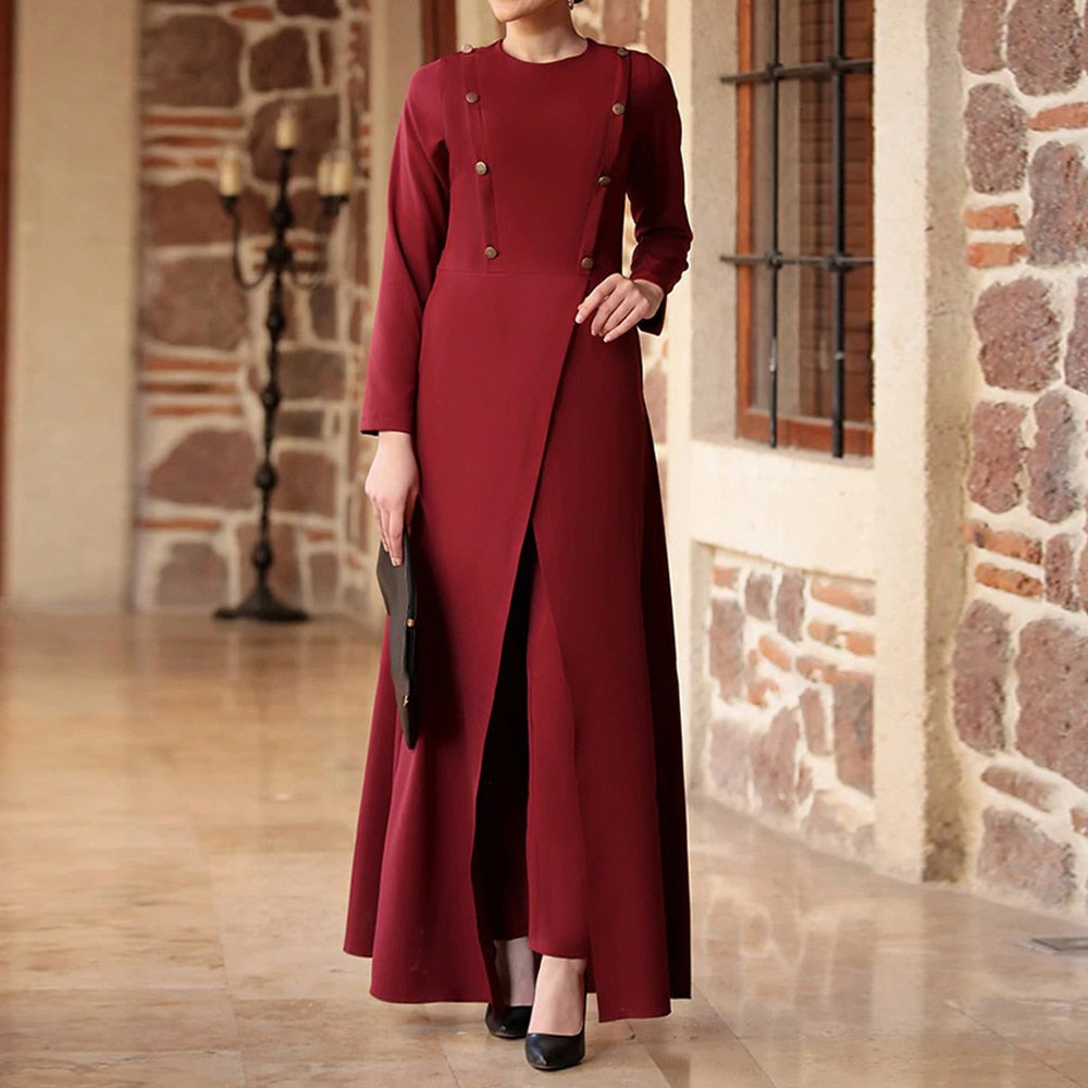 Robe de soirée musulmane, robe de banquet, robe de prière