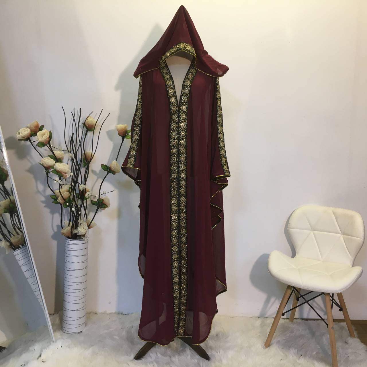 Stylish New Fashion Elegant Loose Muslim Robe Dress for Everyday Wear