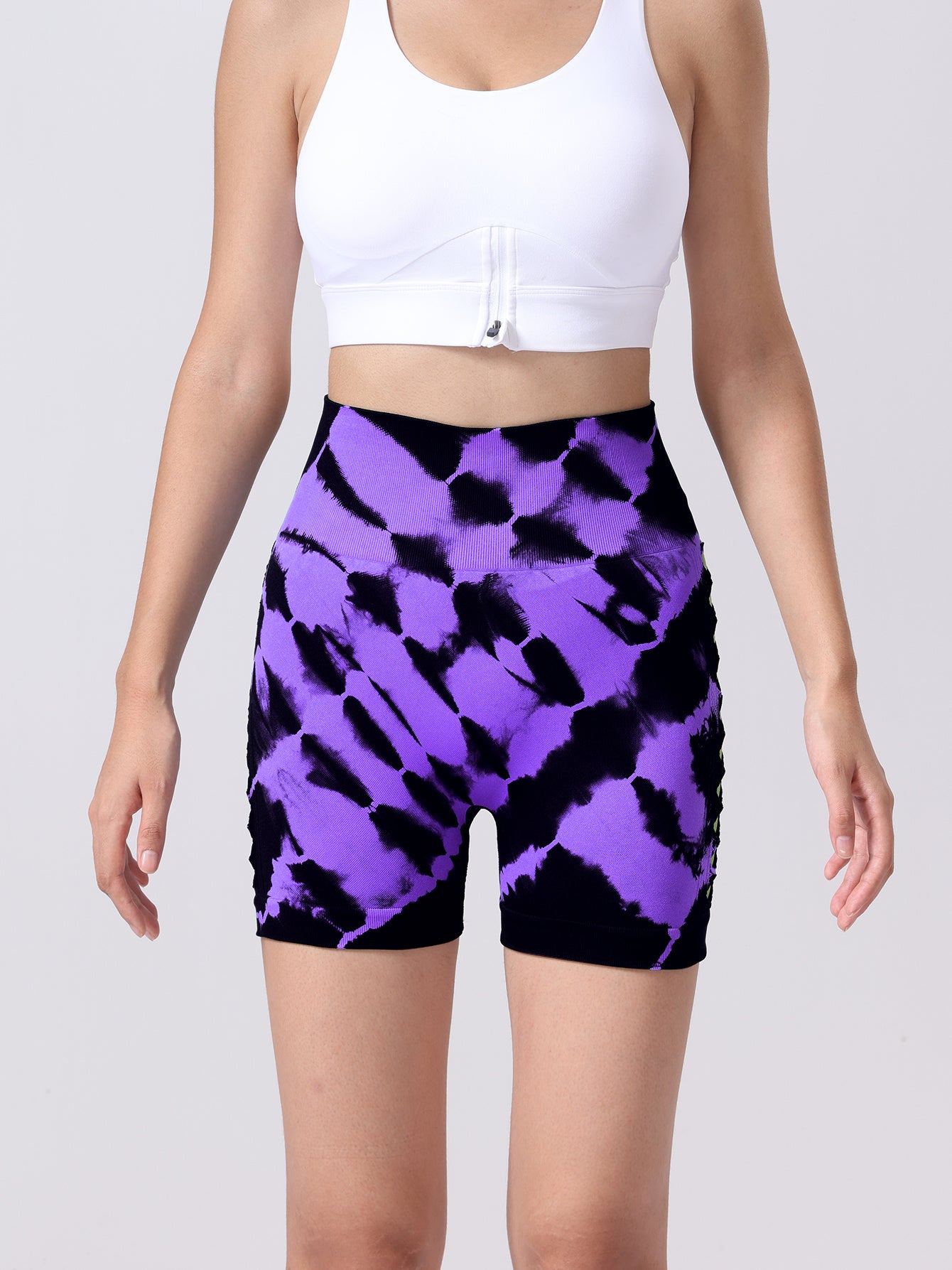 4er-Pack hoch taillierte Yoga-Shorts für Damen, Fitness-Leggings, feuchtigkeitsableitend, atmungsaktiv und dehnbar