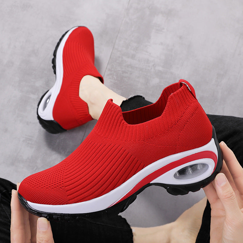 Sneakers Damen Air Cushion Mesh Atmungsaktive Laufsportschuhe