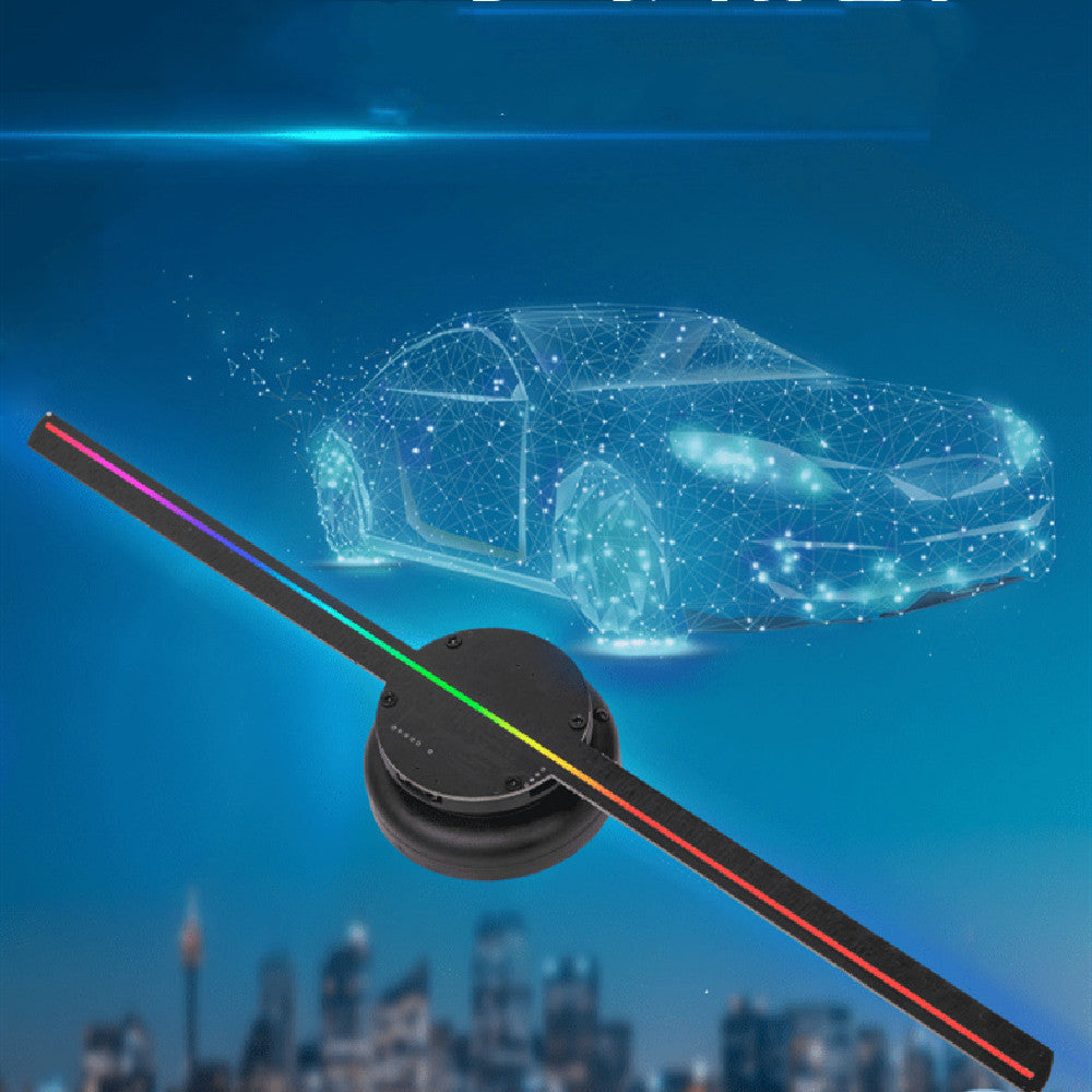 LED-Leuchtschild Licht Holografischer Projektor DIY-Lüfterbildschirm Video Bild 3D-Holografisches Licht Feiertagsdekoration