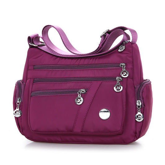 Damen-Umhängetasche, Multi-Pocket-Design, wasserdicht, lässig, mit hoher Kapazität