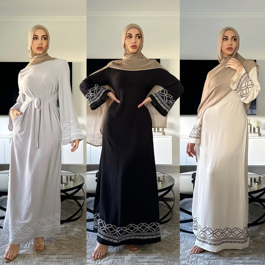 Stylish Women'S Embroidery Fashion Personality Muslim Dress for Every