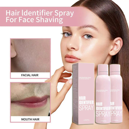 Haaridentifizierungsspray-Set für die Gesichtsrasur, feuchtigkeitsspendendes Dermaplaner-Spray für die Gesichtsrasur, Hautpflege