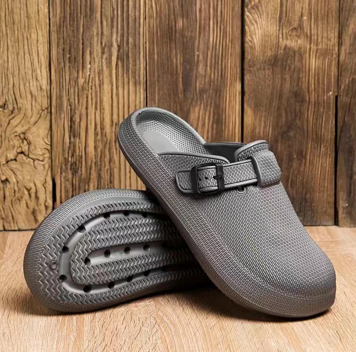 Chaussons d'intérieur légers à semelle souple et semelles en caoutchouc