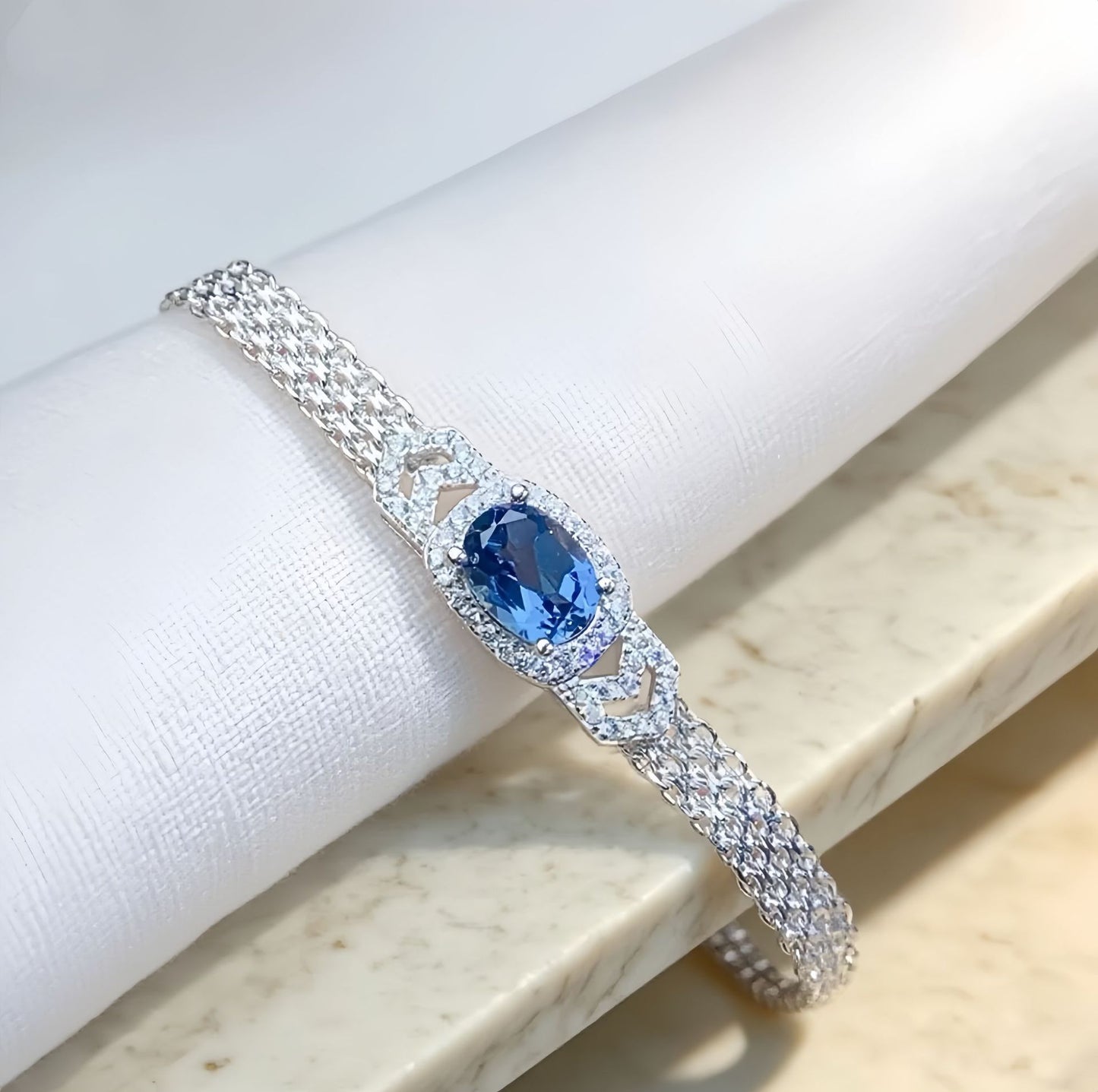 Bijoux en topaze naturelle pour bracelets femme