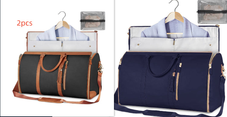Sac de voyage grande capacité pour femme Sac à main Sac de costume pliant Sacs fourre-tout étanches pour vêtements