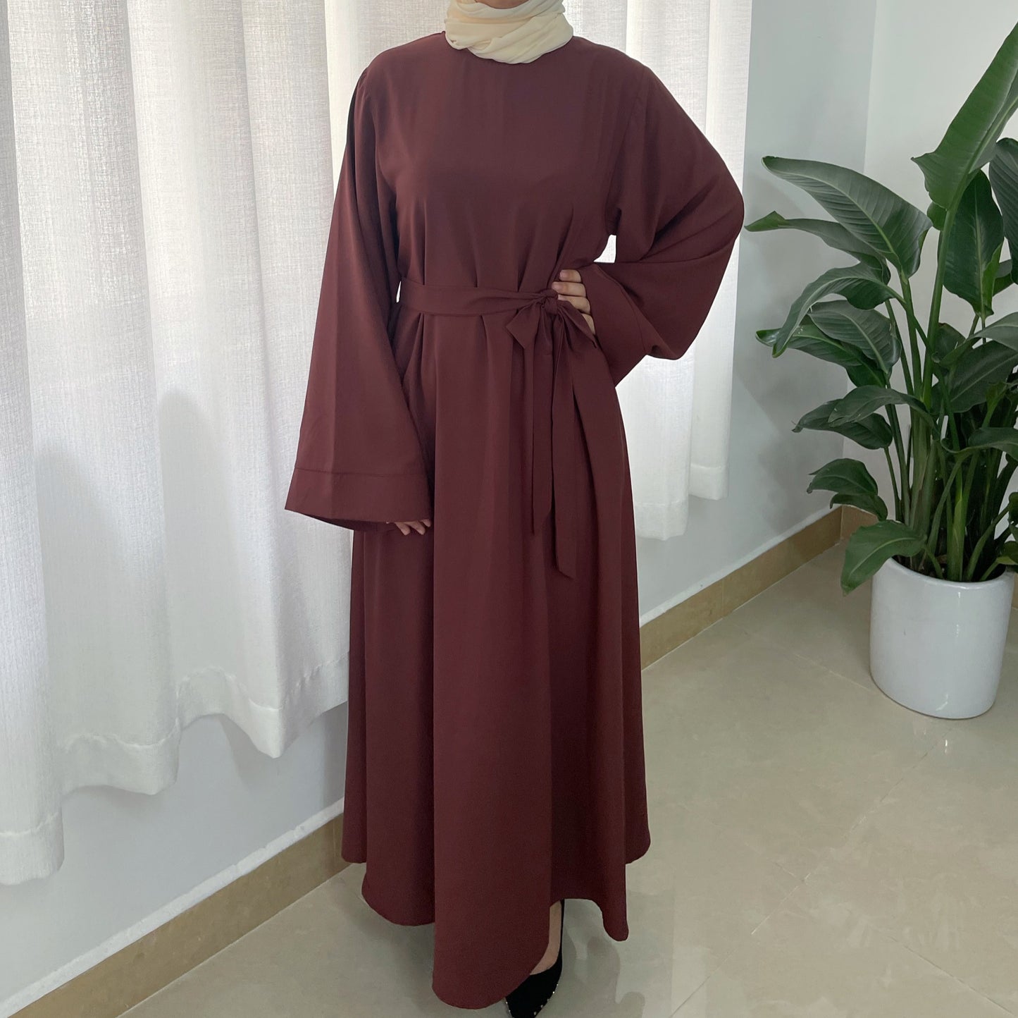 Stylish Robe Plus Size Muslim Dress for Everyday Wear