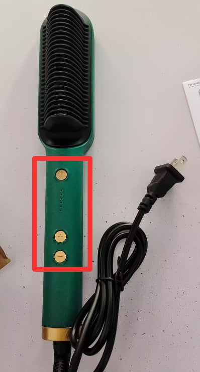 Nouveau peigne chaud lisseur 2 en 1 avec ion négatif et brosse à cheveux électrique double usage