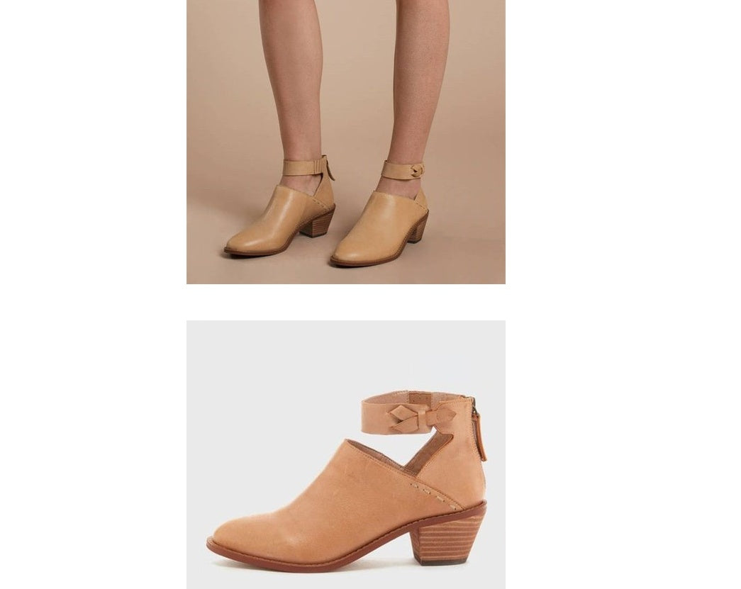 Frauen Cut Out Booties Schnalle Strap Zurück Zipper Leder Knöchel Casual Stiefel Weibliche Schuhe Calzado Mujer