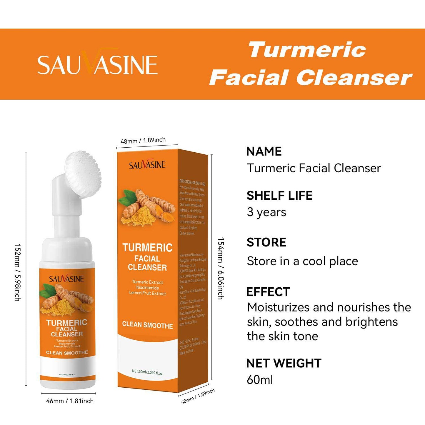 Turmeric Facial Cleanser 60ml