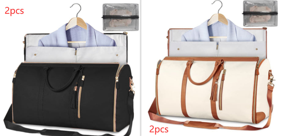 Sac de voyage grande capacité pour femme Sac à main Sac de costume pliant Sacs fourre-tout étanches pour vêtements