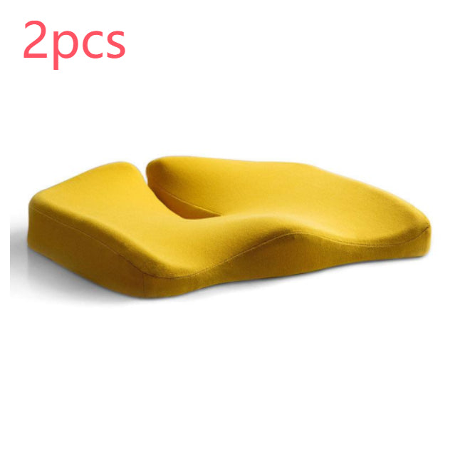 Coussin de siège de décompression et oreiller lombaire de soutien dorsal en tissu respirant antidérapant et résistant à l'usure pour chaise de bureau