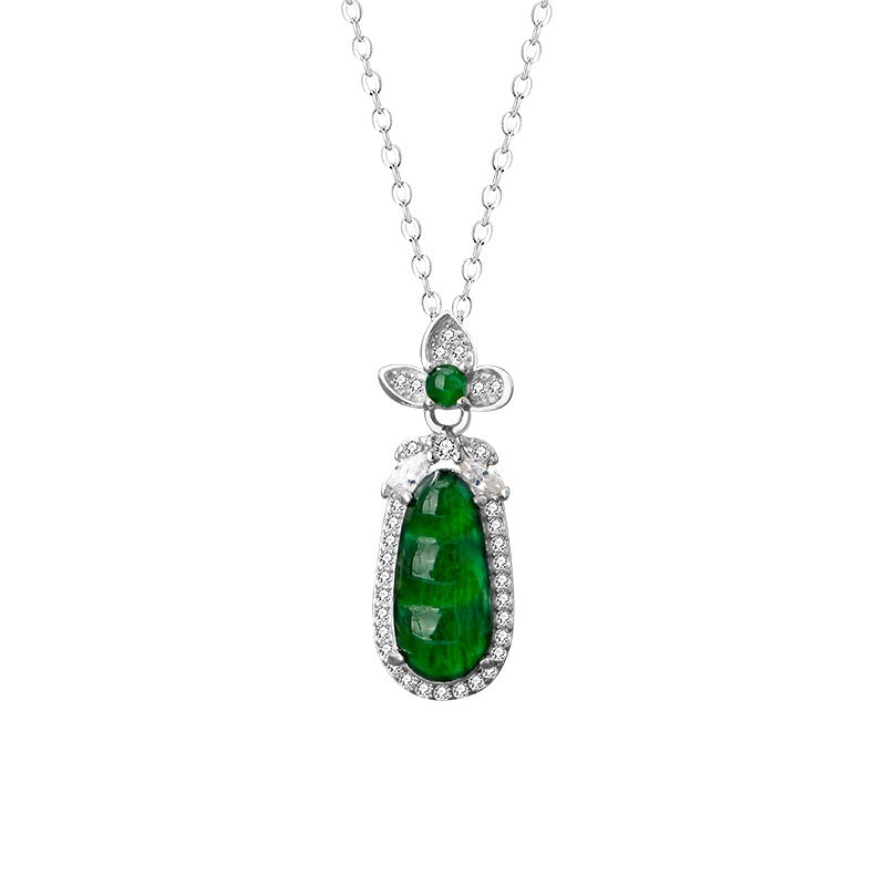 Sauteed Green Beans Sterling Silver 925 Necklace