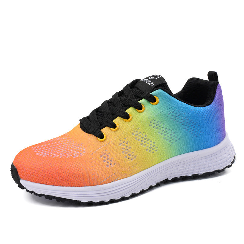 Plus Size Frühling und Herbst Fly-Kit Mesh Damenschuhe