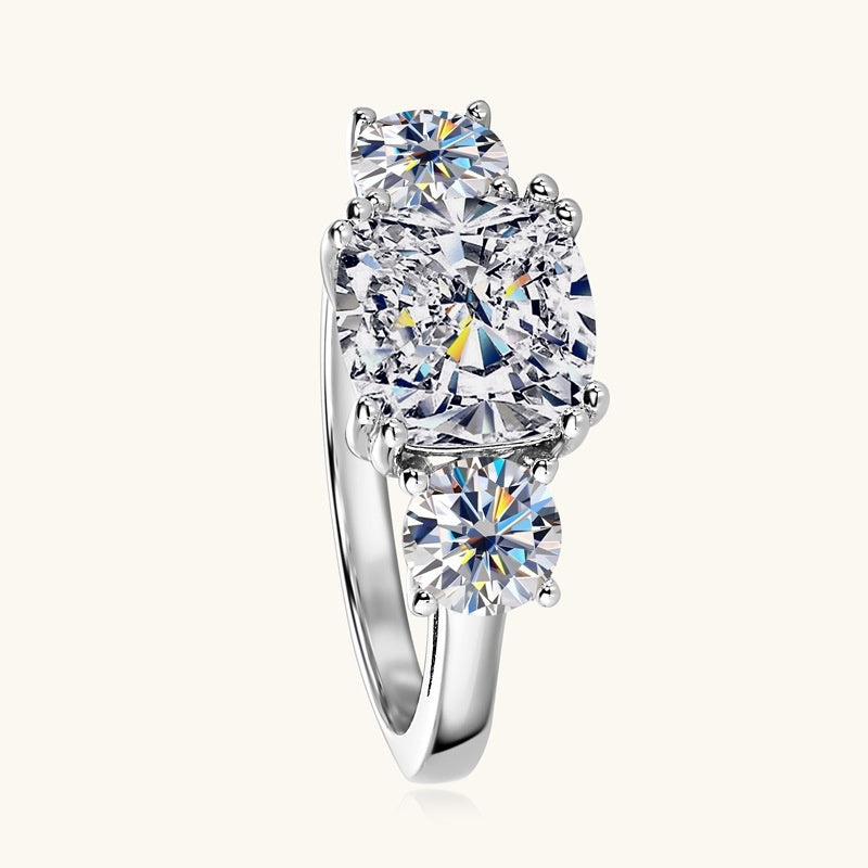 Moissanite Ring Women's S925 Sterling Silver