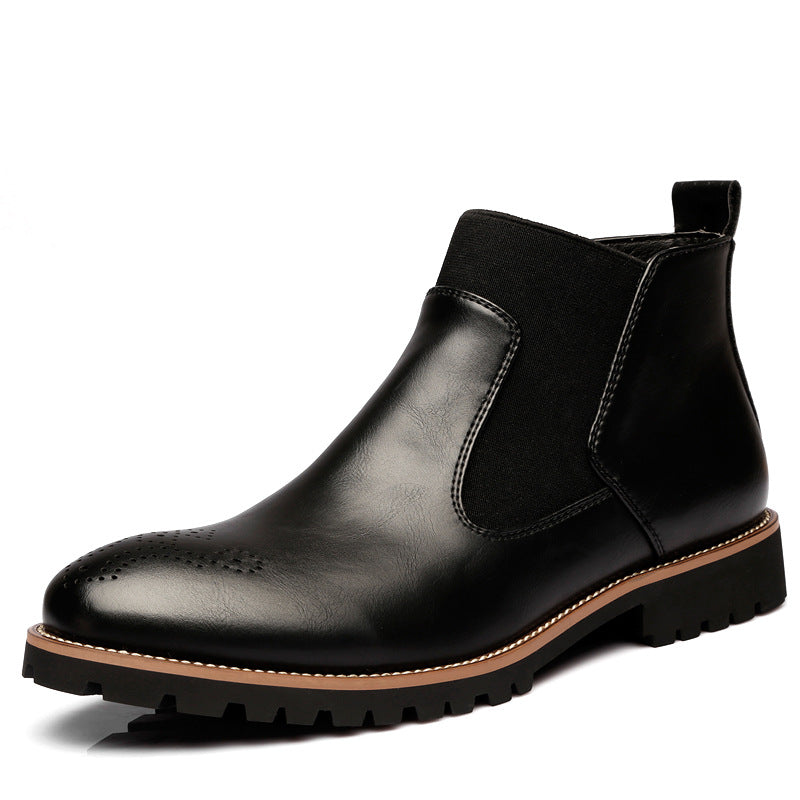 Brock Lederstiefel Herrenschuhe Herren Martin Boots