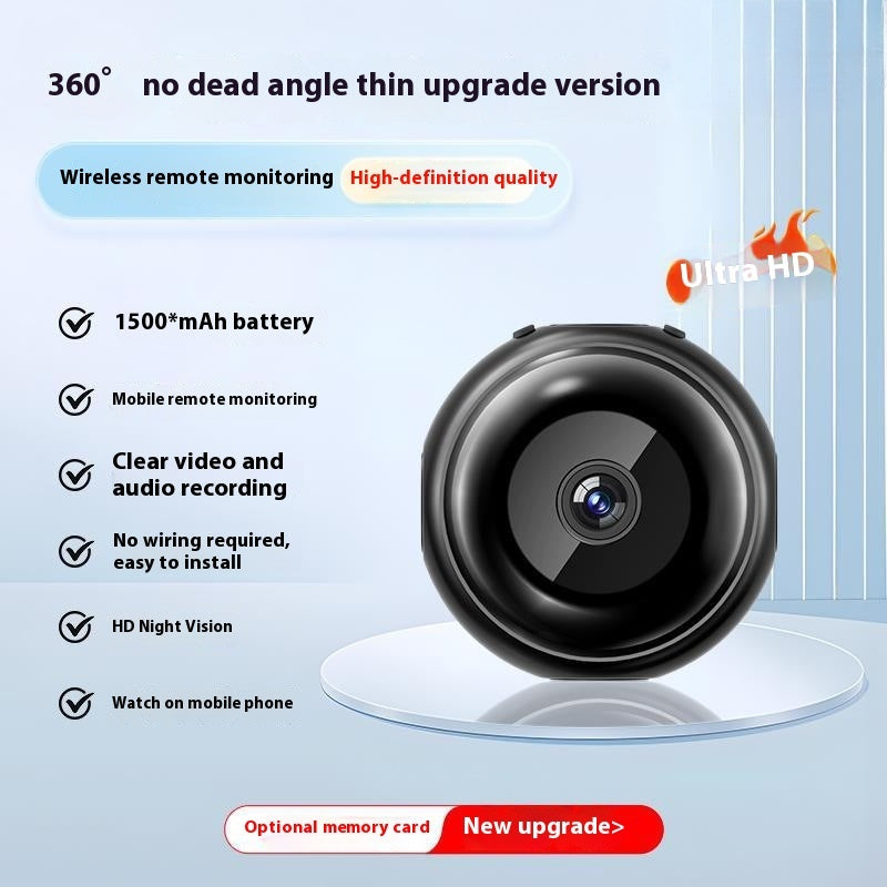 Moniteur sans fil Wi-Fi HD à vision nocturne à distance, sans prise, rotation à 360 degrés, sans angle mort