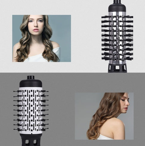 Sèche-cheveux professionnel Brosse rotative Appareil 2 en 1 Multifonction Fer à friser Fer à onduler Outils de coiffage