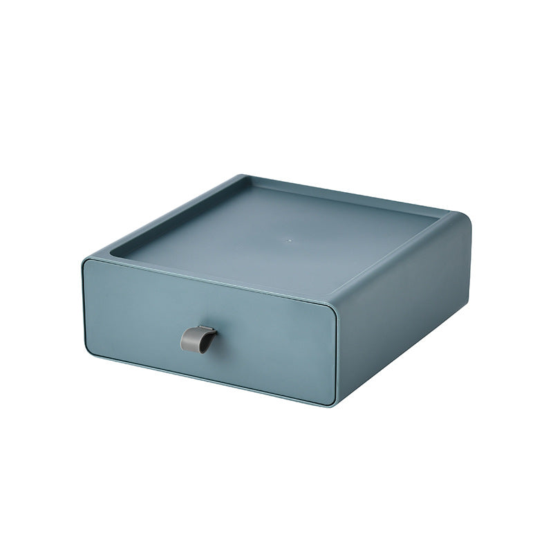 Desktop-Aufbewahrungsbox Büro-Accessoires Make-up, Kunststoff-Aufbewahrungsbehälter Badezimmer-Aufbewahrung Stapelbarer Organizer Schublade