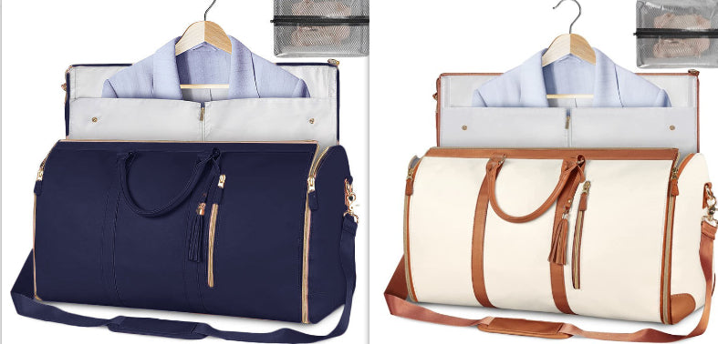 Sac de voyage grande capacité pour femme Sac à main Sac de costume pliant Sacs fourre-tout étanches pour vêtements