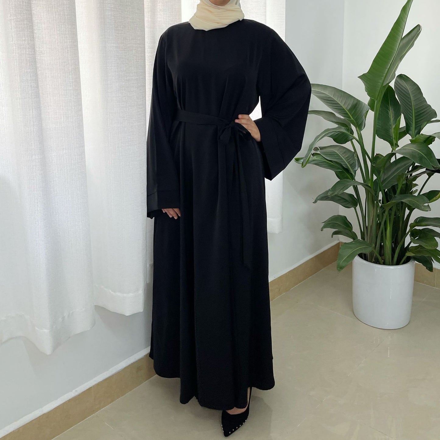 Stylish Robe Plus Size Muslim Dress for Everyday Wear