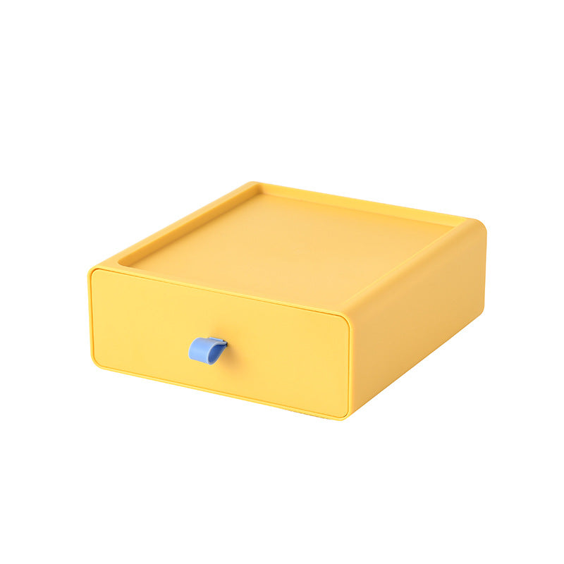 Desktop-Aufbewahrungsbox Büro-Accessoires Make-up, Kunststoff-Aufbewahrungsbehälter Badezimmer-Aufbewahrung Stapelbarer Organizer Schublade