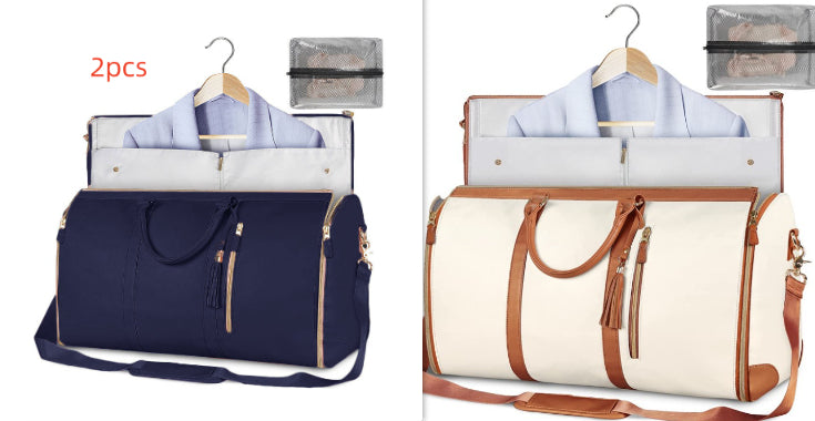 Sac de voyage grande capacité pour femme Sac à main Sac de costume pliant Sacs fourre-tout étanches pour vêtements