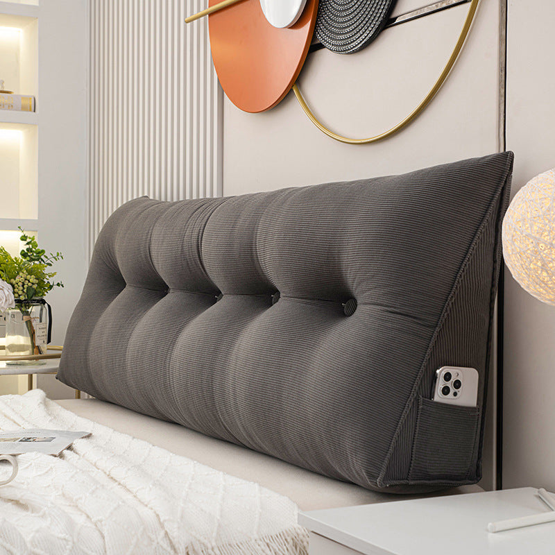 Dreieckiger Kopfkissen, Doppelrücken, weiche Tasche, Kissen, abnehmbar und waschbar im Bett