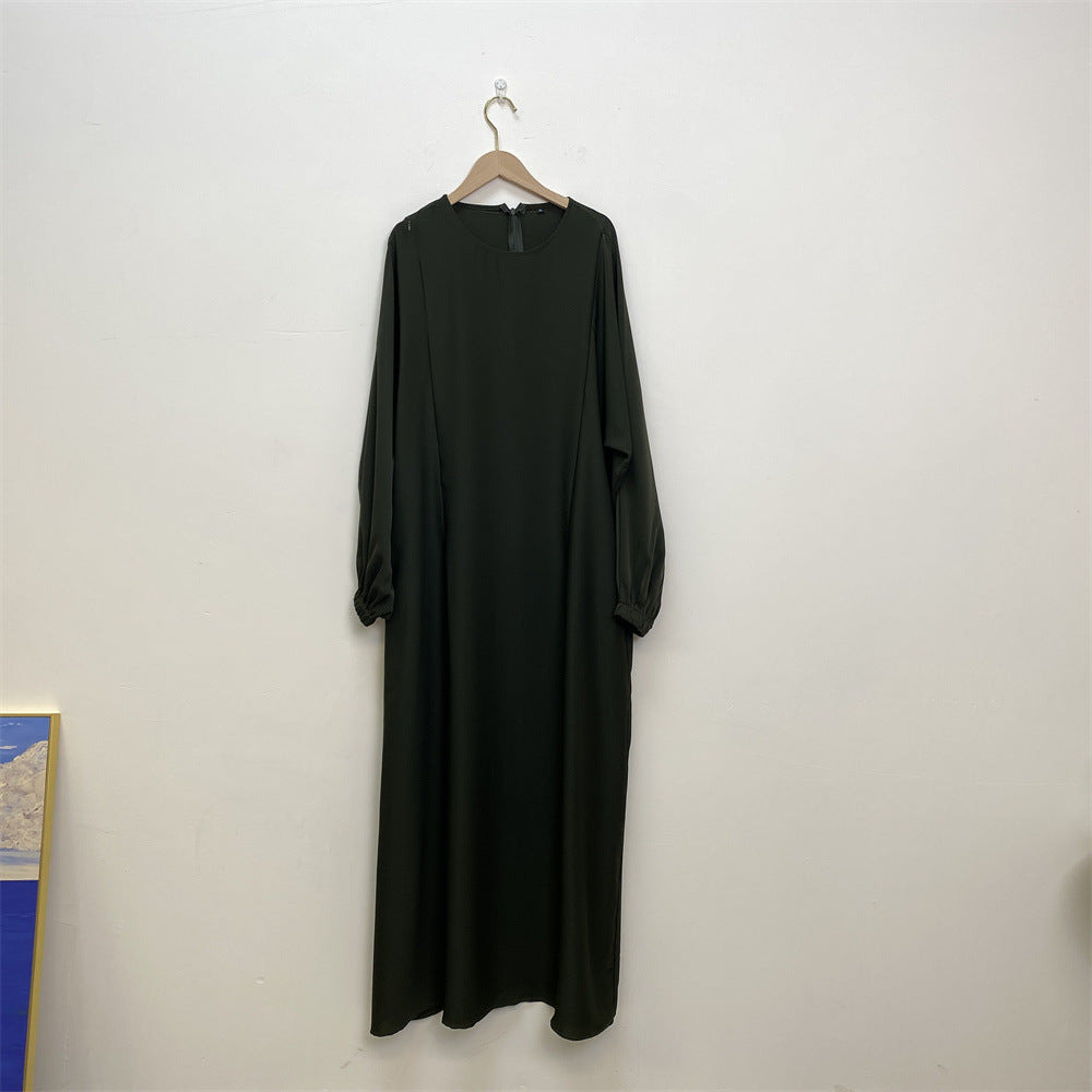 Modische Stillkleidung muslimisches Langarm-Kleid mit schmaler Passform