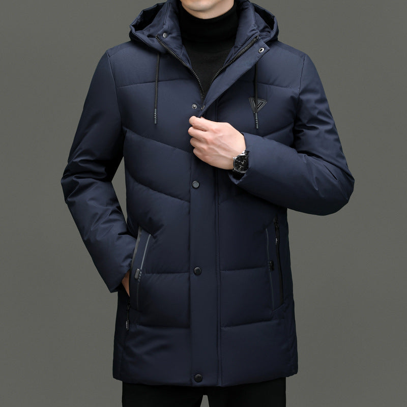 Down Cotton-padded Jacket Korean Casual Fall Winter Coat Men