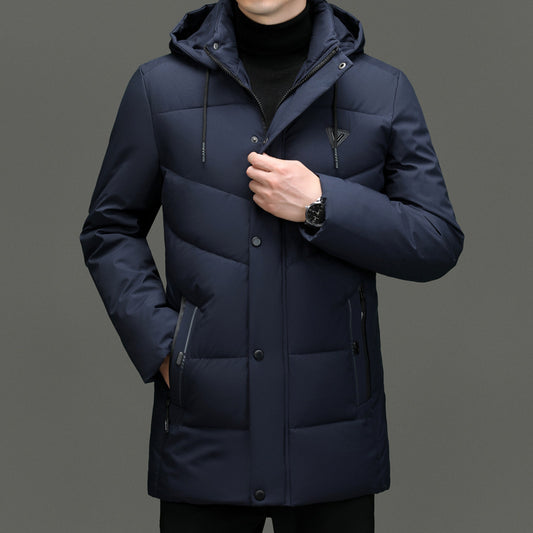 Down Cotton-padded Jacket Korean Casual Fall Winter Coat Men