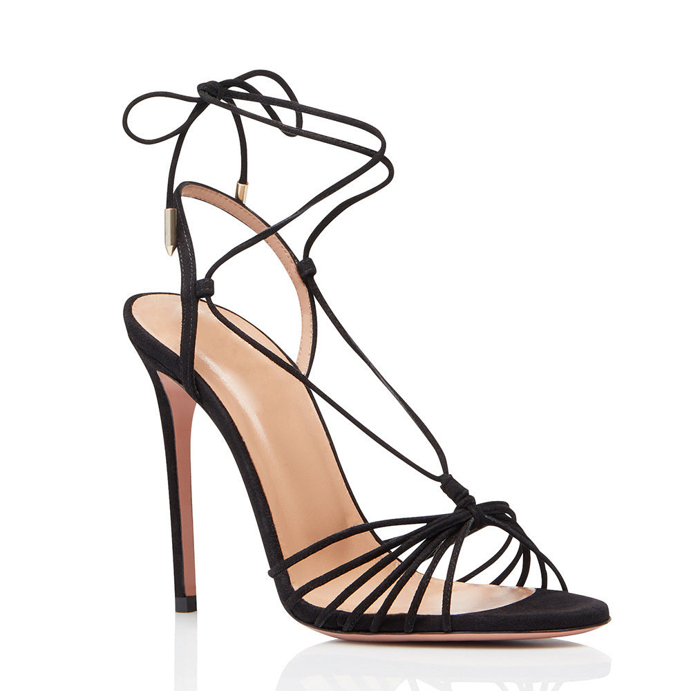 Fashion Sandalen Riemchen Stiletto-Absätze für Damen