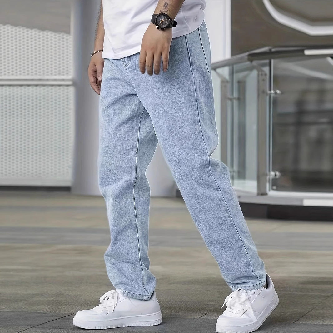 Youth Slim Jeans Men's Fashion Casual Men's Clothing