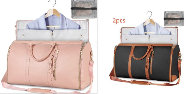 Sac de voyage grande capacité pour femme Sac à main Sac de costume pliant Sacs fourre-tout étanches pour vêtements
