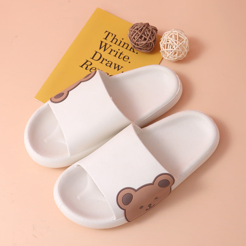 Niedliche Bären-Hausschuhe, Sommer-Strandschuhe, Badezimmer-Hausschuhe