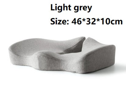 Coussin de siège de décompression et oreiller lombaire de soutien dorsal en tissu respirant antidérapant et résistant à l'usure pour chaise de bureau