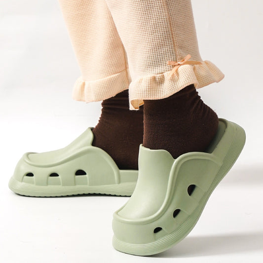 Baotou Dicke Unterseite Mode Hausschuhe Oberbekleidung Home Schuhe EVA rutschfeste Casual Strandschuhe