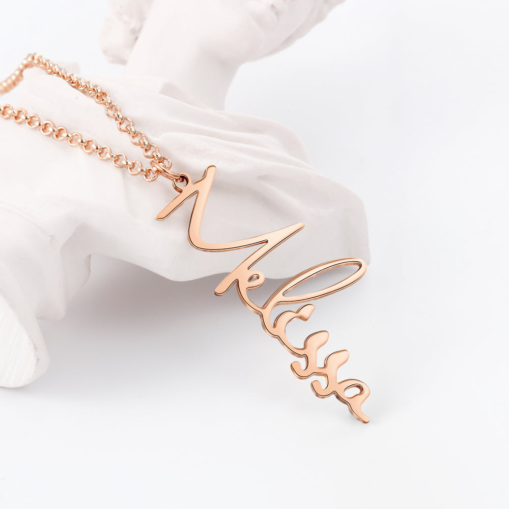 Personalized Signature Name Necklace Stainless Steel Necklace Women Jewelry