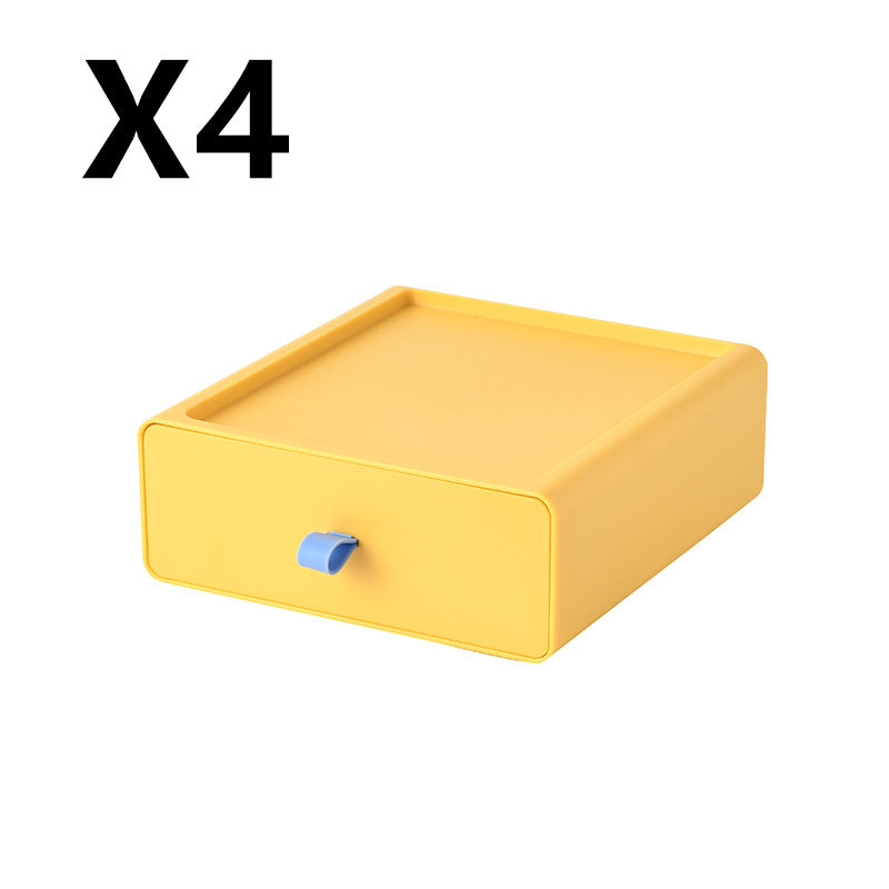 Desktop-Aufbewahrungsbox Büro-Accessoires Make-up, Kunststoff-Aufbewahrungsbehälter Badezimmer-Aufbewahrung Stapelbarer Organizer Schublade