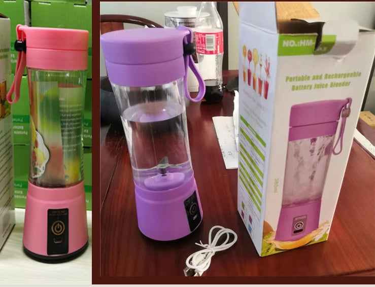 Mixeur portable avec mini-mélangeur de jus de fruits rechargeable par USB, mini-presse-agrumes électrique portable simple pour la maison