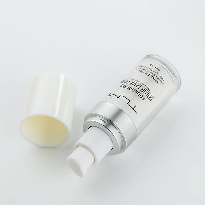 Fard à Teint Liquide Dissimulateur Température Portable Maquillage Teint BB Anticernes Couleur Naturelle