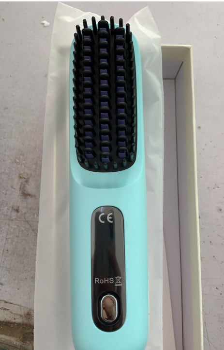 Trendy 2 In 1 Straight Hair Comb Wireless Hair Straightener Brush Hai