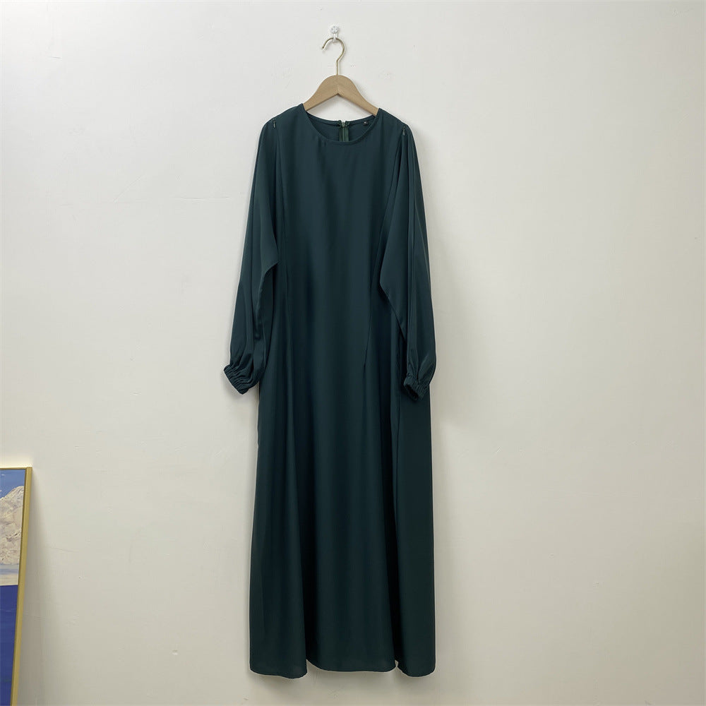 Modische Stillkleidung muslimisches Langarm-Kleid mit schmaler Passform